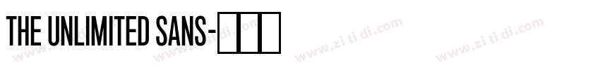 The Unlimited Sans字体转换 The Unlimited Sans字体转换